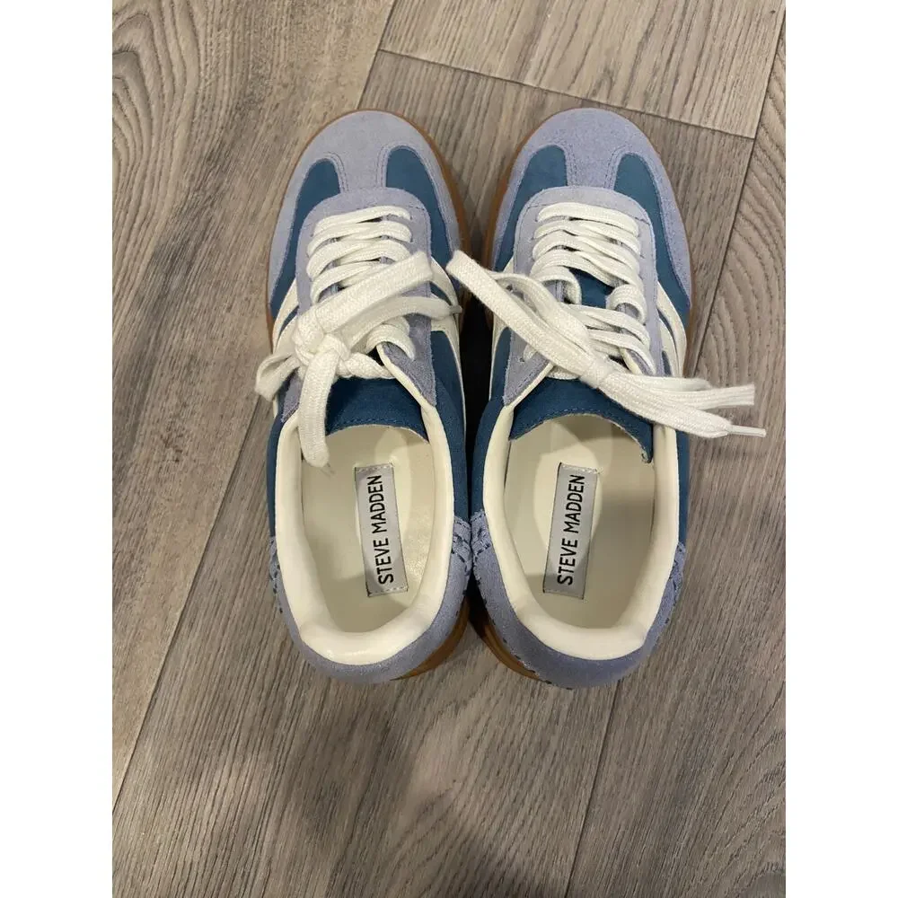 STEVE MADDEN DODGE Sneakers Women's 6 Blue/White NEW without tags - Picture 5 of 7